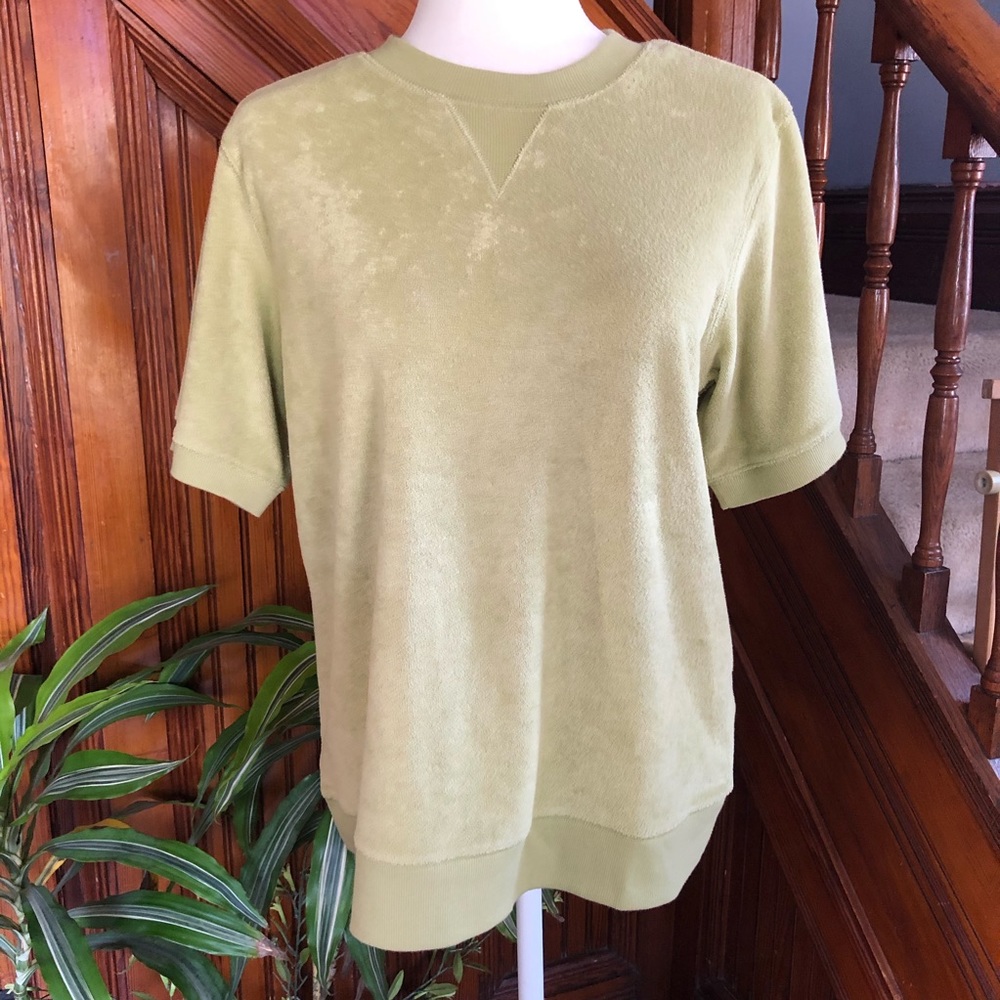 EUC d & co. Sage Terry lightweight sweatshirt Sz M